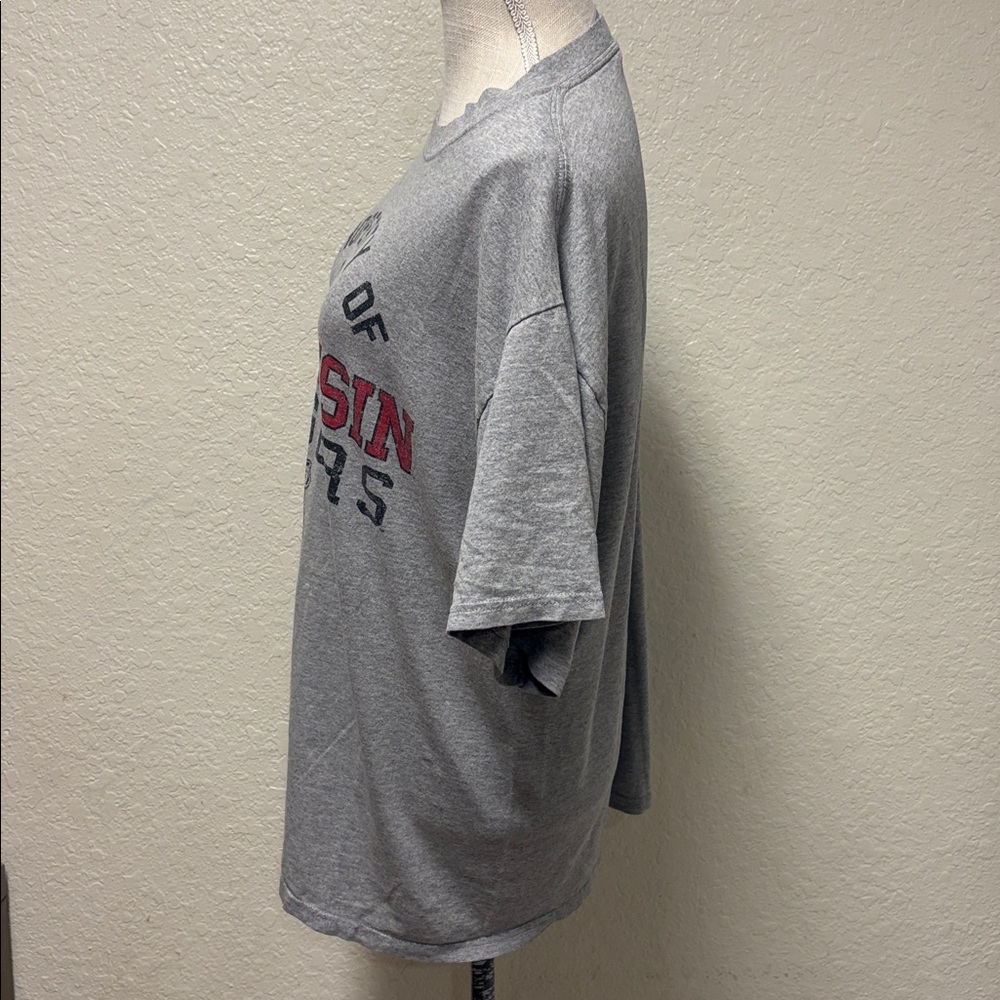 Soffe Gray Wisconsin Badgers Tee - Picture 5 of 13
